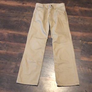 Boys khaki wrangler jeans